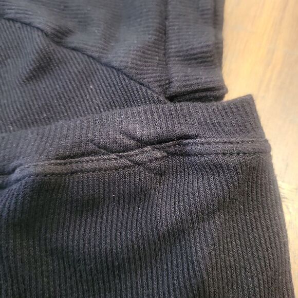 Free People V-Neck Ribbed Cropped Baby Tee Black XS/S - Picture 6 of 7